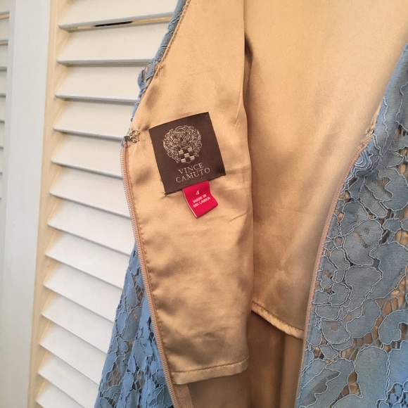 Vince Camuto High Neck Lace Dress - Picture 5 of 8